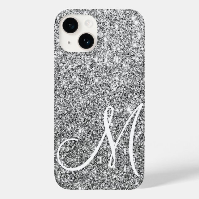 Coques Case-Mate iPhone Chic Parties scintillant Argent Metallic brillant  (Verso)