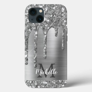 Case-Mate iPhone Case Chic Parties scintillant gris argent Lecteurs Mono