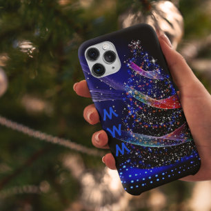 Case-Mate iPhone Case Chic Parties scintillant Monogramme Arbre de Noël 
