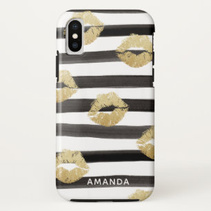 Case-Mate iPhone Case Chic Parties scintillant or Lièvres et rayures Mon
