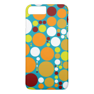 Coque iPhone 8 Plus/7 Plus Chic Polka Motif de mosaïque de point #3