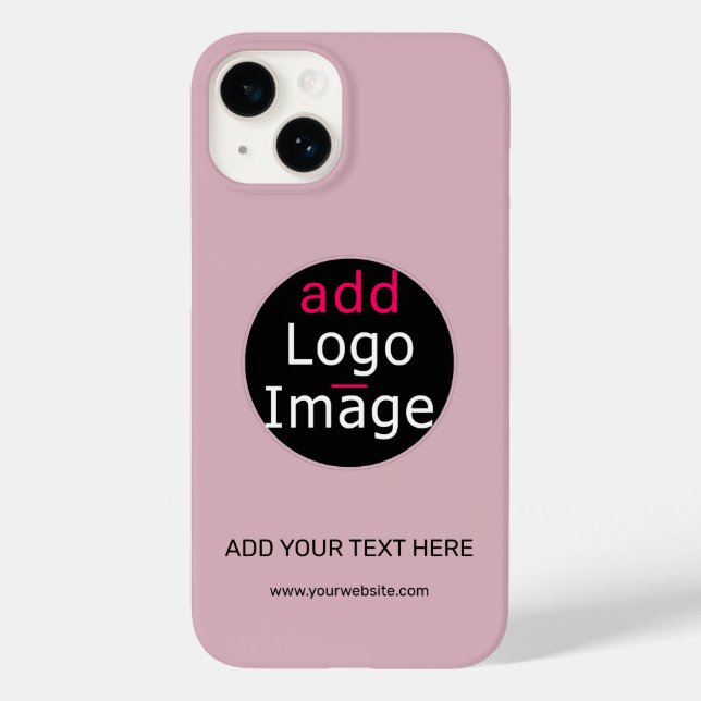 Coques Case-Mate iPhone Chic Professionnel Personnalisé Rose Dusty Rose (Verso)