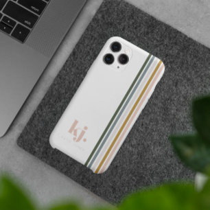 Case-Mate iPhone Case Chic Rayures Rétro Monogramme 