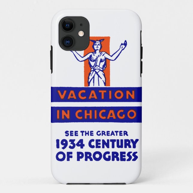 Coques Case-Mate iPhone Chicago Century of Progress 1934 (Dos)
