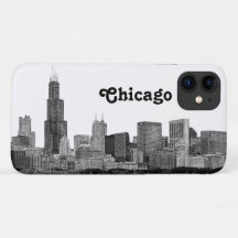Chicago Skyline Etché