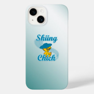 Coque Pour iPhone 14 Chick de ski #3