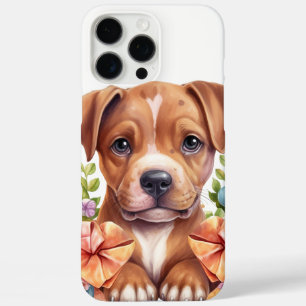 COQUES iPhone 16 PRO MAX CHIEN À POULET ADORABLE ET FLEURS