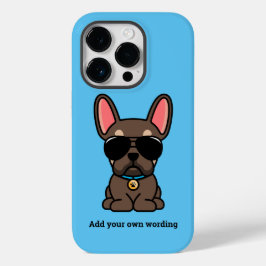 Coque Pour iPhone 14 Pro Chien à tête brune Brown