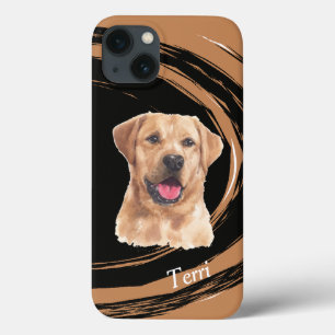 Case-Mate iPhone Case Chien Abstrait de trieuse du Labrador jaune