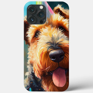 Case-Mate iPhone Case Chien Airedale avec casquette d'anniversaire et ba