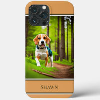Chien beagle dans Woods Rustique