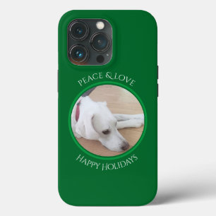 Case-Mate iPhone Case Chien blanc paisible Collier rouge Coque-Mate de N