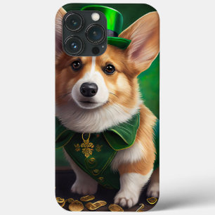 Case-Mate iPhone Case Chien Corgi en robe de la Saint-Patrick