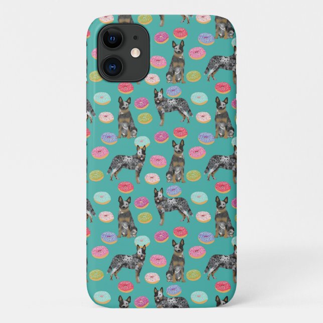 Coques Case-Mate iPhone Chien de Blue Heeler turquoise (Dos)