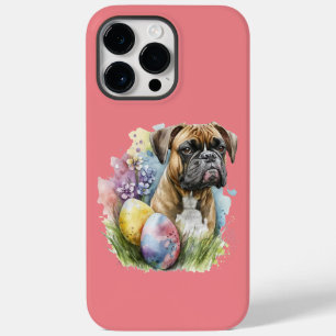 Coque Pour Pour iPhone 14 Pro Max Chien de boxe joyeux Oeuf de Pâques, Bonne Boxe de