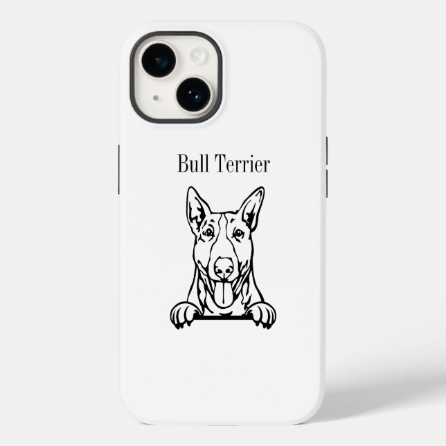 Coques Case-Mate iPhone Chien de Bull Terrier (Verso)