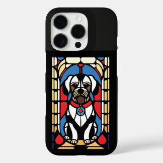 Coques iPhone 16 Pro chien de chiot en vitrail