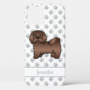 Case-Mate iPhone Case Chien de dessin animé mignon Havanais au chocolat