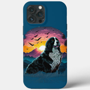Case-Mate iPhone Case Chien de montagne bernois avec vue sur le lever du