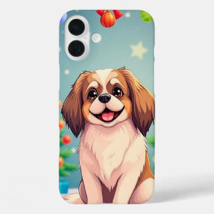 Coques iPhone 16 Plus Chien de Noël