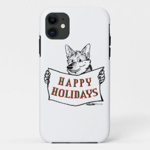 Coque Case-Mate Pour iPhone Chien de Noël : Joyeuses fêtes