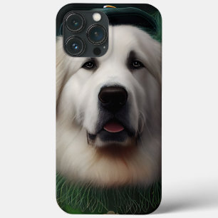 Case-Mate iPhone Case Chien des Grands Pyrénées en robe de la Saint-Patr