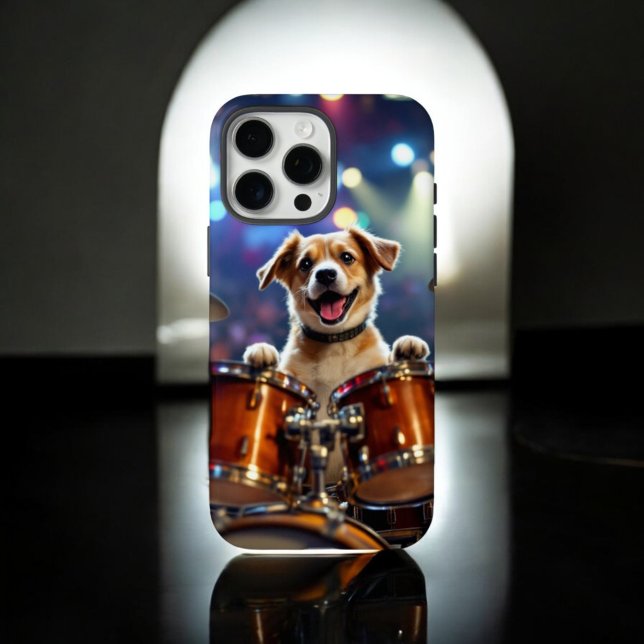 Coques Case-Mate iPhone Chien Drummer (Créateur téléchargé)