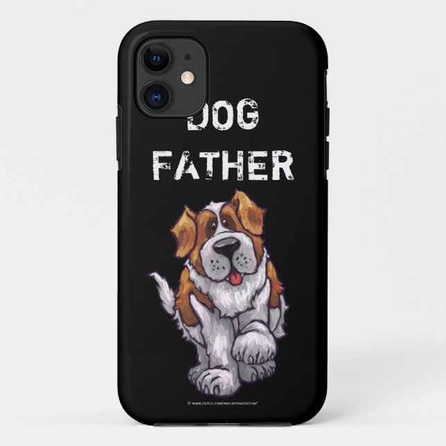 Coques Case-Mate iPhone Chien Père St. Bernard Art (Dos)