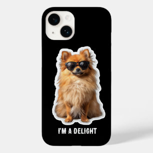 Coque Pour iPhone 14 Chien Pomeranian Mignon Drôle Je Suis un Délice