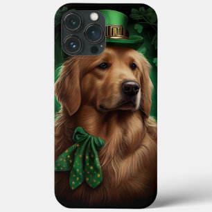 Case-Mate iPhone Case Chien Retriever doré à la Saint-Patrick