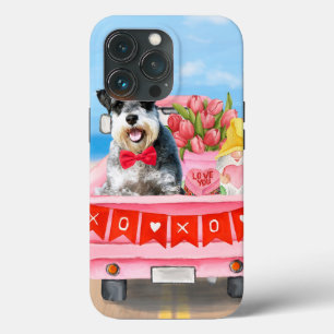 Case-Mate iPhone Case Chien Schnauzer Saint-Valentin Camion Cœurs