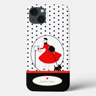 Case-Mate iPhone Case Chien Scottie Dame Stylée Rétro Vintage