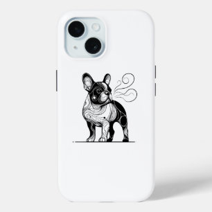 Coque Pour iPhone 15 Chien-taureaux français - Amoureux de les chiens