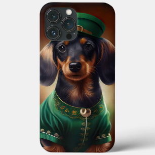 Case-Mate iPhone Case Chien Teckel habillé pour la Saint-Patrick