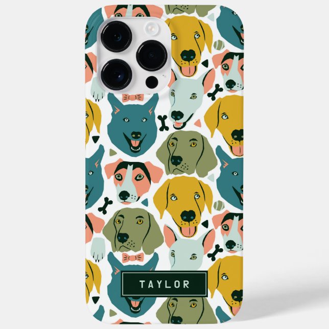 Coques Case-Mate iPhone Chiens de bonne humeur personnalisés (Verso)