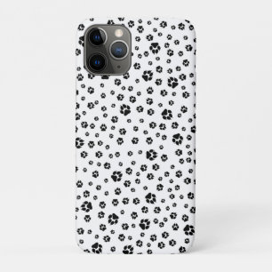 Case-Mate iPhone Case Chiens Empreintes de pattes Noir Blanc