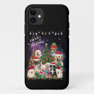 Case-Mate iPhone Case Chiens Joyeux Noël Lumière