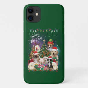 Case-Mate iPhone Case Chiens Joyeux Noël Lumière