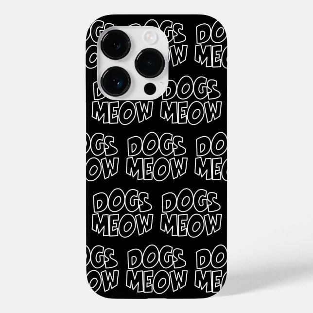 Coques Case-Mate iPhone Chiens Meow (Verso)