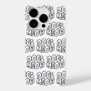 Coque Pour iPhone 14 Pro Chiens Meow