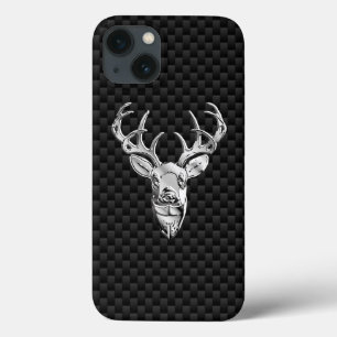 Case-Mate iPhone Case Chiffre de cerf d'argent sur l'impression en fibre