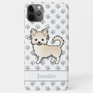 Case-Mate iPhone Case Chihuahua à longs poils crème Chien de dessin anim