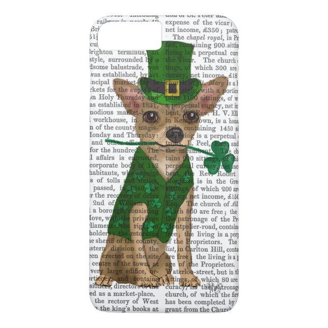Coques Case-Mate iPhone Chihuahua Leprechaun (Dos)