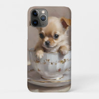 Chihuahua Puppy Dans Une Peinture À Huile De Teint