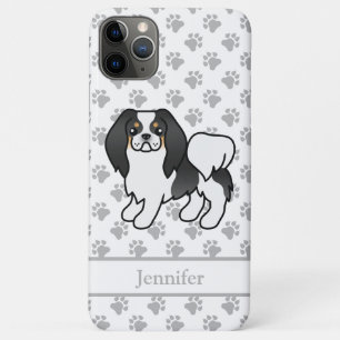 Case-Mate iPhone Case Chin Japonais Tricolore Dessin Animé Chien & Nom