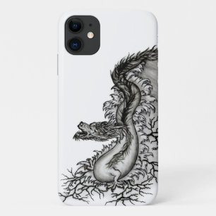 Case-Mate iPhone Case Chine Dragon, noir et blanc Design en Tattoostyl