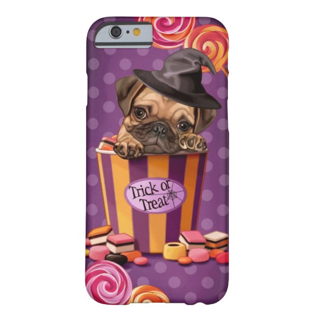 Coques Case-Mate iPhone Chiot de carlin de Halloween (Dos)