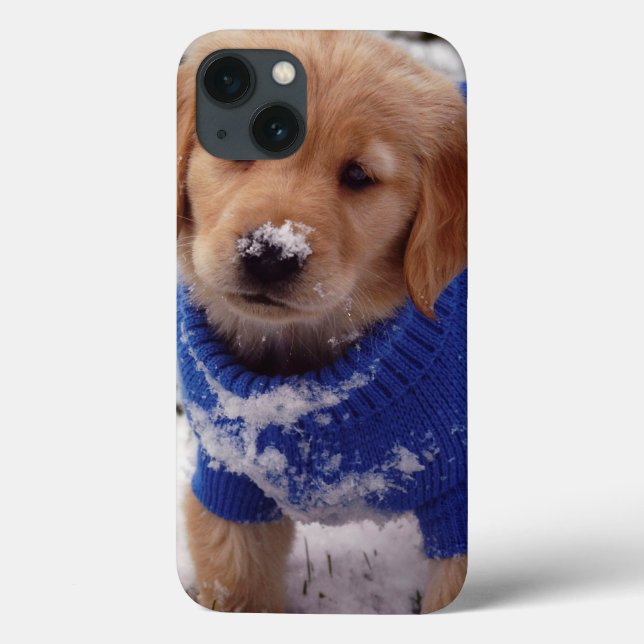 Coques Case-Mate iPhone Chiot de golden retriever (Verso)