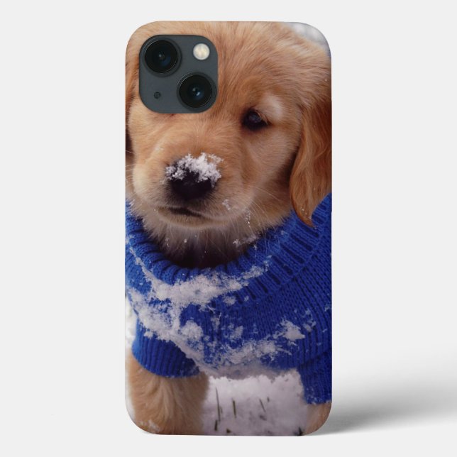 Coques Case-Mate iPhone Chiot de golden retriever (Verso)