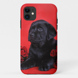 Etui iPhone Case-Mate Chiot du Labrador et rose